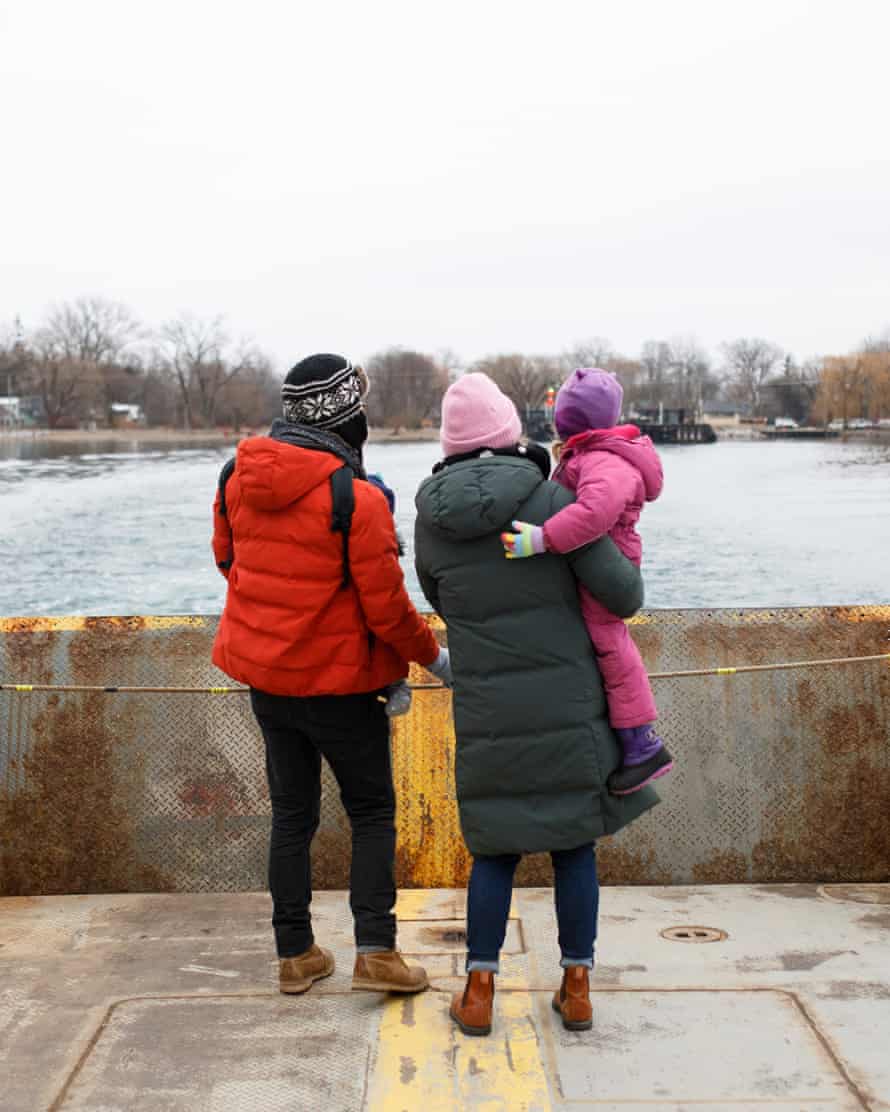 The Baker-Floyds on the ferry to the Toronto Islands.