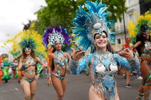 Performers at the Notting Hill carnival