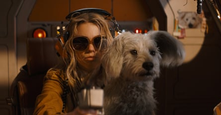 Milly Alcock as Supergirl and Krypto.
