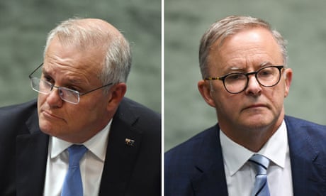 Prime minister Scott Morrison and Labor leader Anthony Albanese during question time in the House of Representatives