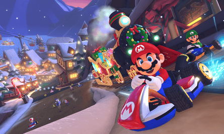 Mario Kart 8 Deluxe, jeu d'ordinateur.