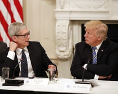 Tim Cook and Donald Trump