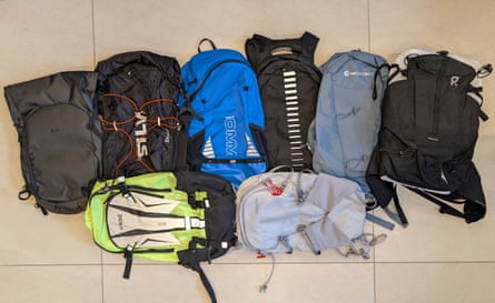 Running backpacks – group shot