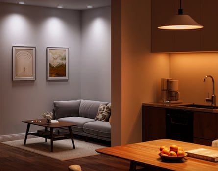 govee smart lighting installed inside a home