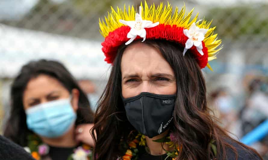 Jacinda Ardern at the Pasifika Youth Vax festival at Cannons Creek in Porirua