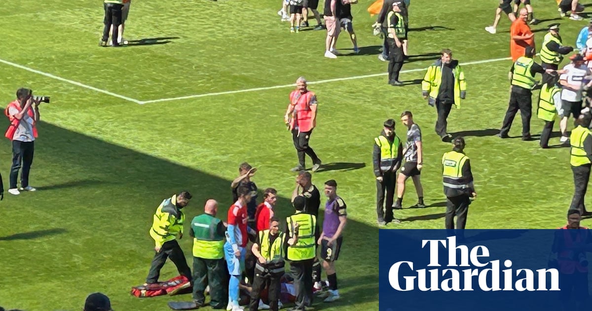 Football fan who injured own player after throwing seat jailed for 18 months
