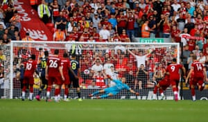Salah scores the second from the spot.