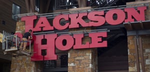 The sign at Jackson Hole Mountain Resort in Jackson, Wyoming.