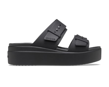 CROCS Brooklyn Buckle Wedge Mules