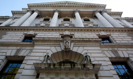The Treasury building in Whitehall