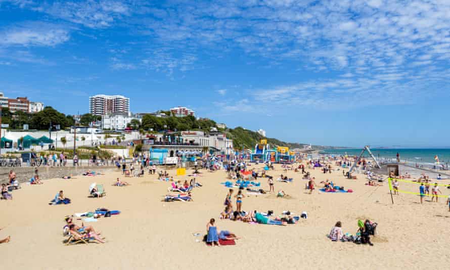 The beach in Bournemouth
