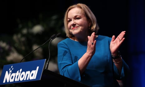National Party leader Judith Collins at the launch of the party conference on Friday.