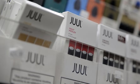 Juul e-cigarettes for sale in a store