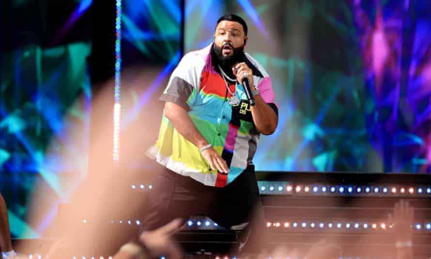 DJ Khaled performs onstage for the 2021 Billboard music awards.