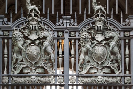  Gates are seen at the Foreign and Commonwealth Office in London.