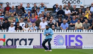 He could’ve caught that with his cap. England are on top.