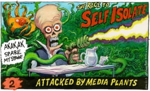 Steve Bell On Dominic Cummings Press Conference Cartoon Opinion The Guardian