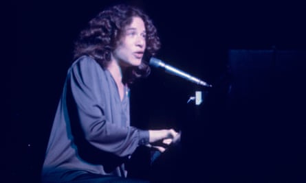 King performing in New York, 1976.