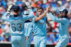 Woakes celebrates.