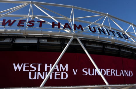 A general view outside West Ham's London Stadium