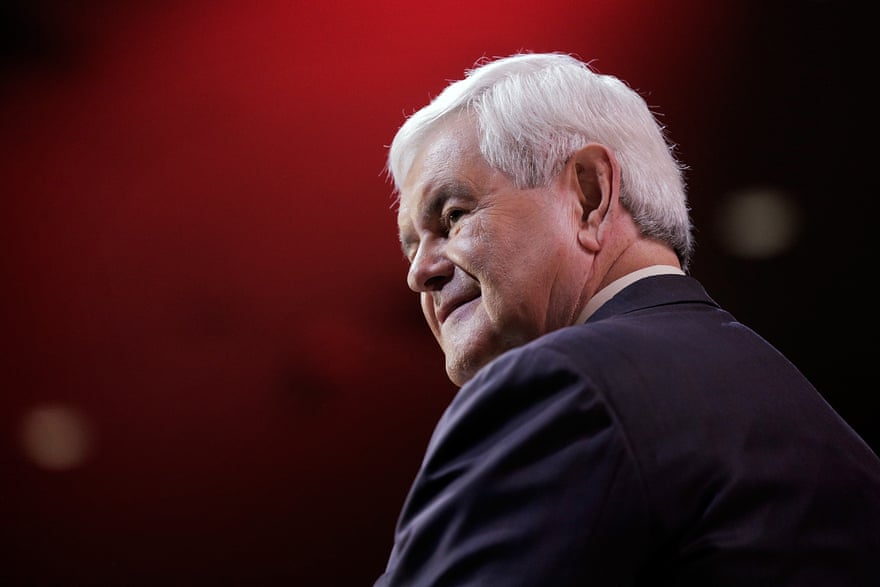 Newt Gingrich at the 41st annual Conservative Political Action Conference on 8 March 2014 in National Harbor, Maryland.