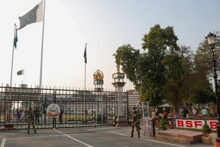 The Attari-Wagah border crossing point between India and Pakistan.