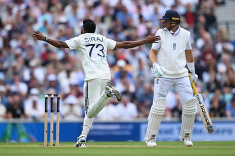 Mohammed Siraj has Joe Root lbw