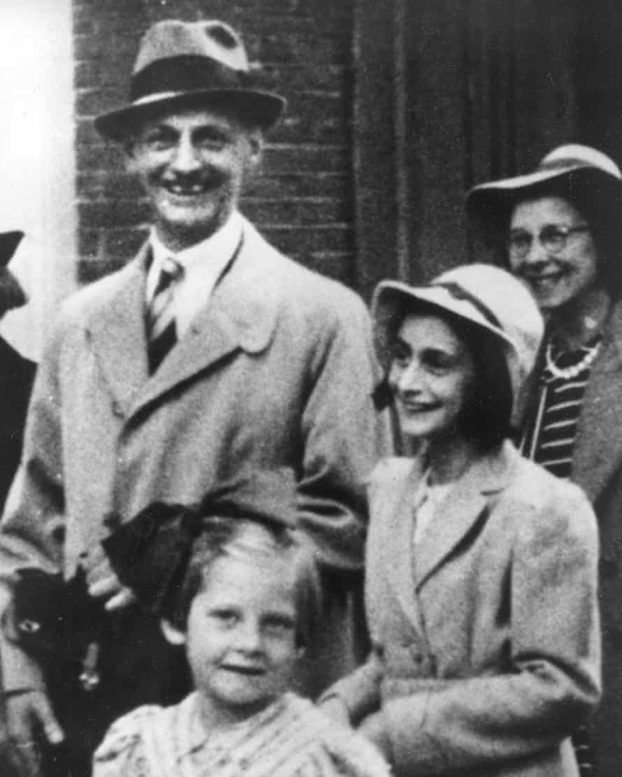 Anne Frank, right, and her father, Otto Frank