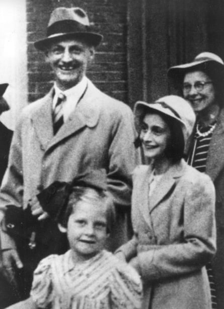 Otto Frank in July 1941 with his daughter Anne, right, and friends in Amsterdam.