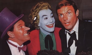 Adam West a Bruce Wayne with two of Batman’s greatest foes; Burgess Meredith as The Penguin and Cesar Romero as The Joker