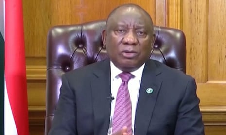 South Africa president Cyril Ramaphosa is 'disappointed' at travel bans following the emergence of the Omicron coronavirus variant
