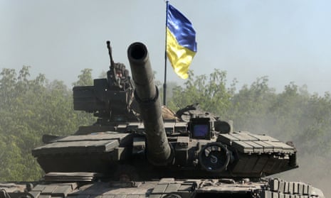 Ukrainian troops in the Donbas region. 
