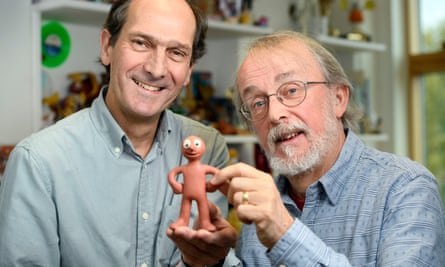 Peter Lord and David Sproxton, founders of Aardman Animation with Morph