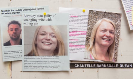 Cuttings from the Chantelle Barnsdale-Quean murder case.