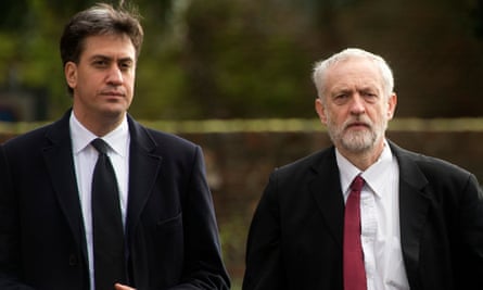 Miliband with former Labour leader Jeremy Corbyn.