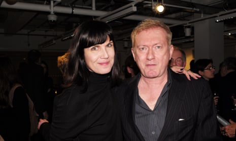 Andy Gill with his widow Catherine Mayer in 2015.