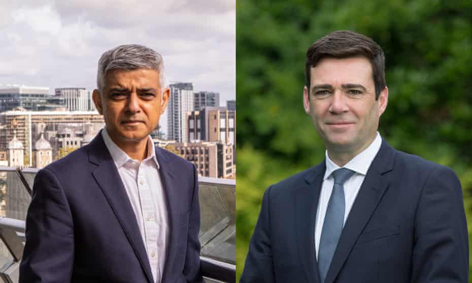 Sadiq Khan and Andy Burnham: ‘It’s time for Westminster to work with us.’