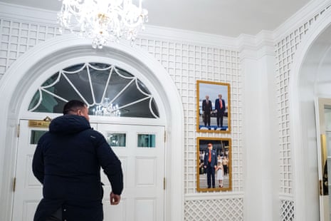cybersecurity expert cybersecurity expert Photographs of Donald Trump with Vladimir Putin, the president of Russia and another of the US president with one of his grandchildren now hang in the Palm Room of the White House.