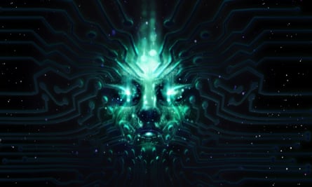 Clássico do terror de ficção científica… uma captura de tela do remake de System Shock.