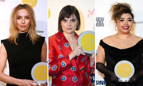 WhatsOnStage winners included, from left, Jodie Comer (best performer in a play for Prima Facie), Gwyneth Keyworth (best supporting performer in a play for To Kill a Mockingbird) and Courtney Bowman (best performer in a musical for Legally Blonde).