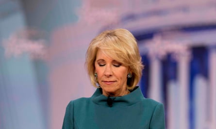 Betsy DeVos, the education secretary, is a firm proponent of school vouchers.