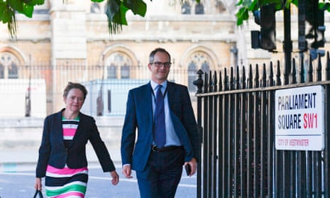 Lord Bethell and Dido Harding after appearing before the science and technology committee, 17 September 2020.
