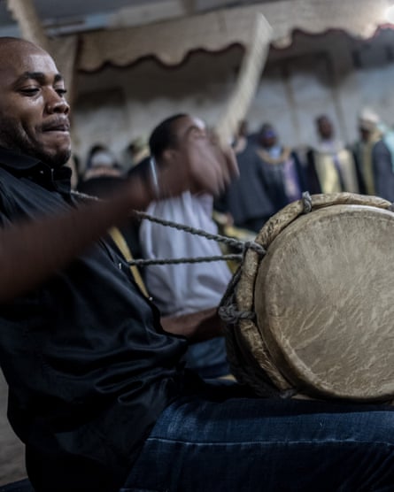 Drummers during the Hambarousi dance