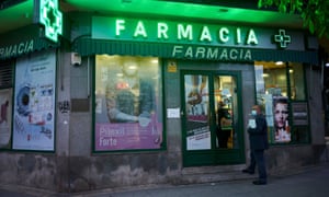 A pharmacy in Mostoles, Spain.