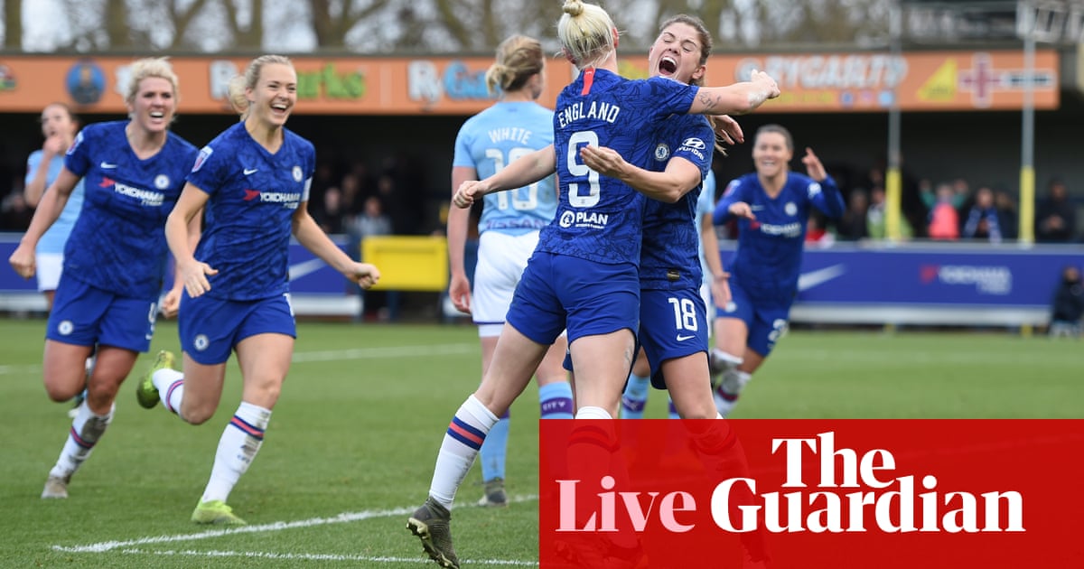 Chelsea 2 1 Manchester City Women S Super League As It Happened Football The Guardian