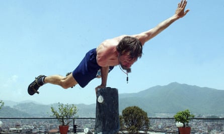 Resisting the modern masculine malaise … Wim Hof displays his vitality.