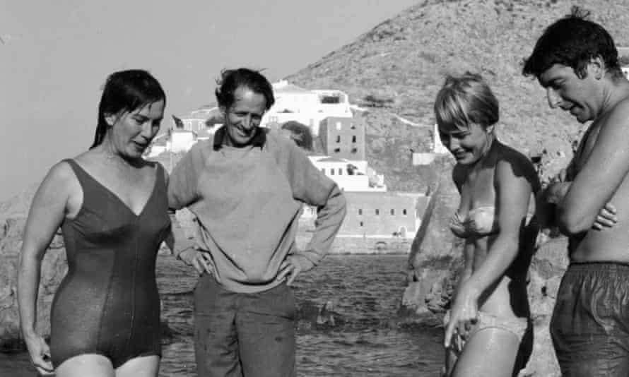 Charmian Clift and George Johnston, left, with Marianne Jensen and Leonard Cohen in Hydra, Greece, in 1960.