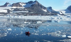 World of icePolar circle boat heading towards Esperanza,an Argentinian base on Antarctica.