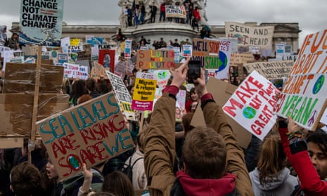 Young activists in London strike against climate change