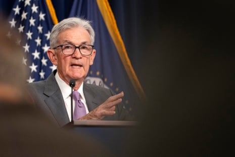Time has come' for US Federal Reserve to cut interest rates, says Powell | US economy | The Guardian